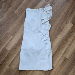 RED Valentino Ruffle Trim Sleeveless Dress